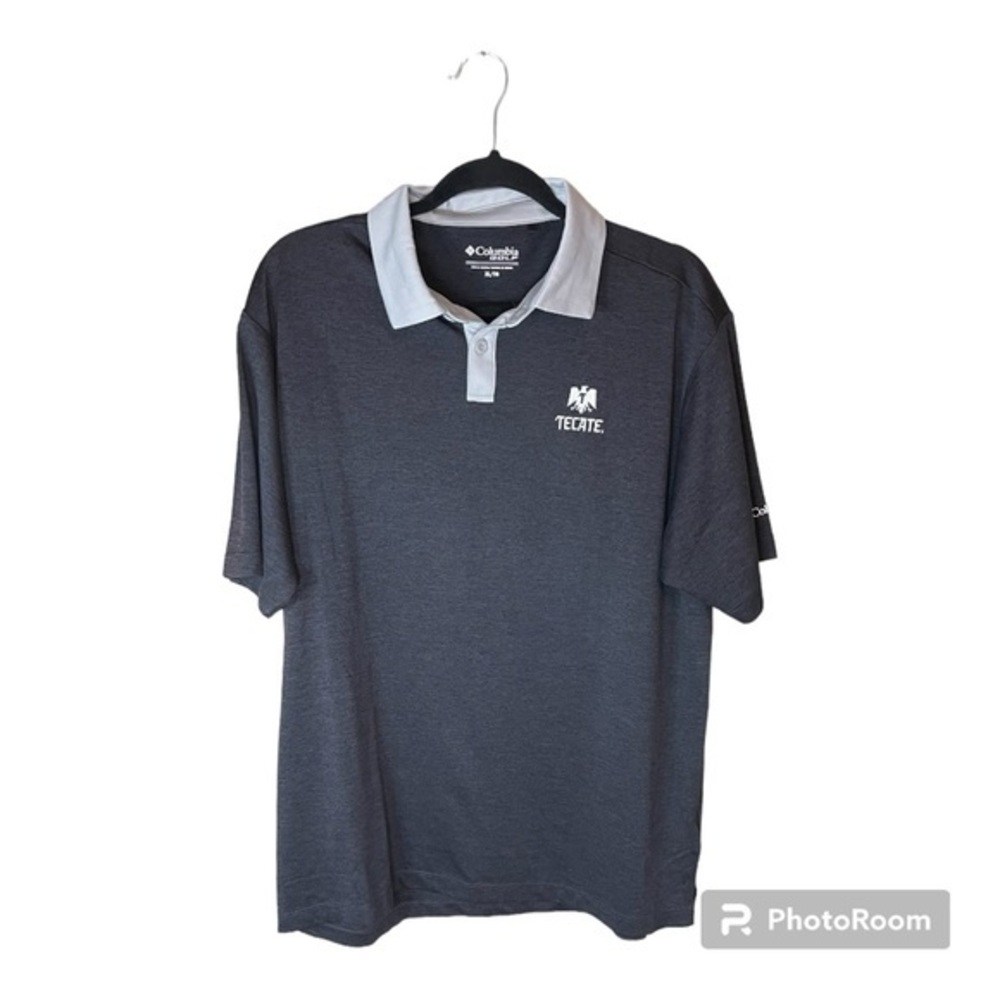 Columbia Golf Short Sleeve Grey Polo with Embroidered‎ Tacate Men’s Size XL